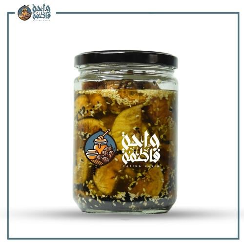 تين مجفف مع زيت زيتون وحبة البركة 500جم