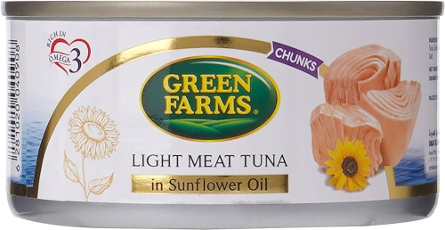 تونة جرين فارمز 160 جم Green Farms Tuna Chunk In S...