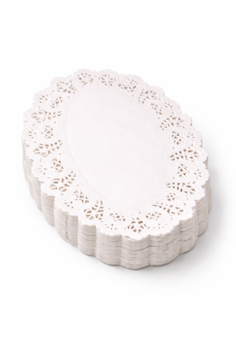 دانتيل 21*32 سم بيضاوي Round Doilies Paper