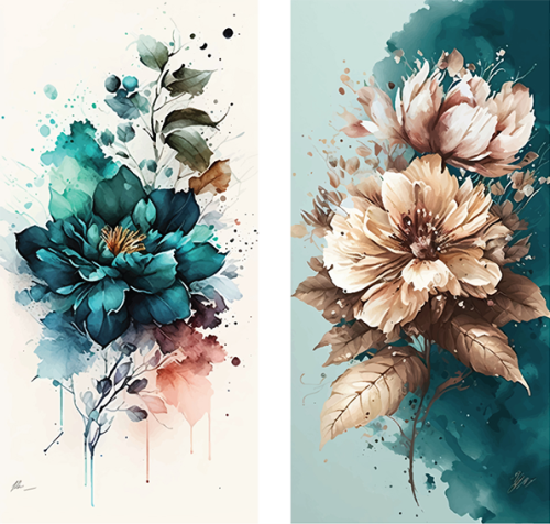 لوحة فنية كانفس قطعتين