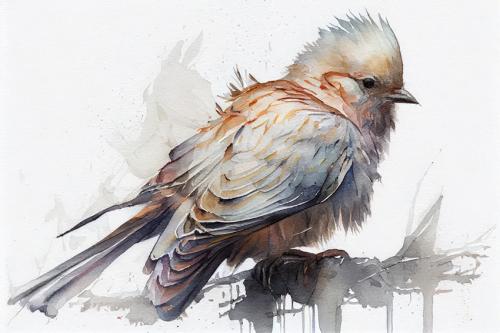 لوحة جدارية طائر هادئ