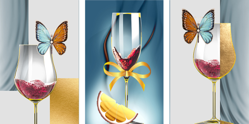 لوحة فنية كانفس ثلاث قطع