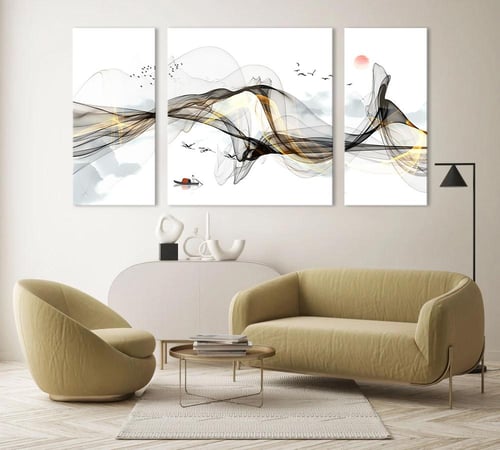 لوحة فنية كانفس ثلاث قطع