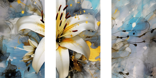 لوحة فنية كانفس ثلاث قطع