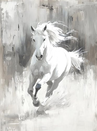 لوحة جدارية حصان حيوي للمجالس