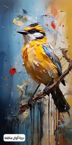 A artistic painting of an elegant bird for living rooms
