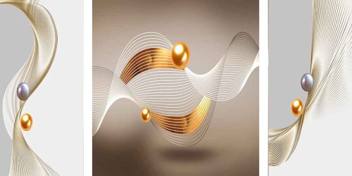 لوحة فنية كانفس ثلاث قطع