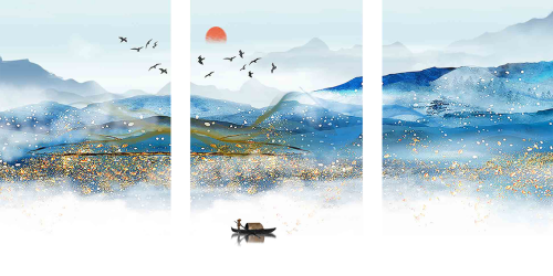 لوحة فنية كانفس ثلاث قطع