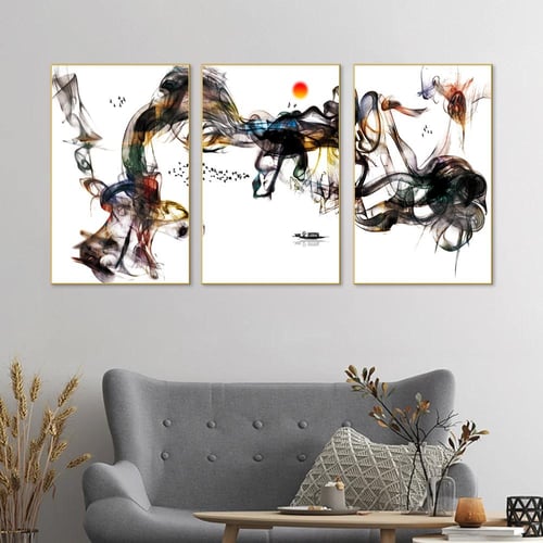 لوحة فنية كانفس ثلاث قطع