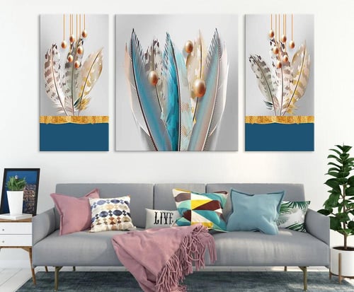 لوحة فنية كانفس ثلاث قطع