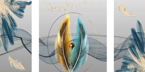 لوحة فنية كانفس ثلاث قطع