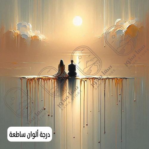 A romantic artistic painting with a calm design