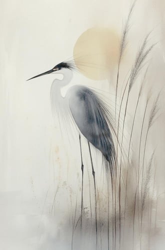 لوحة جدارية طائر بتصميم بسيط للديكور