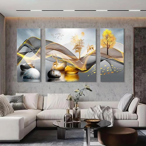 لوحة فنية كانفس ثلاث قطع