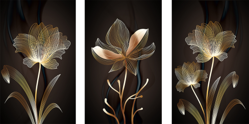 لوحة فنية كانفس ثلاث قطع