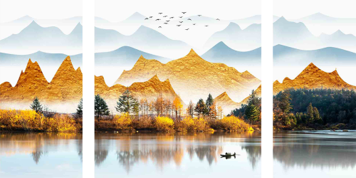 لوحة فنية كانفس ثلاث قطع