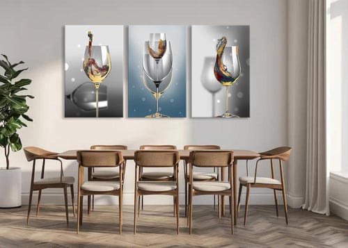 لوحة فنية كانفس ثلاث قطع