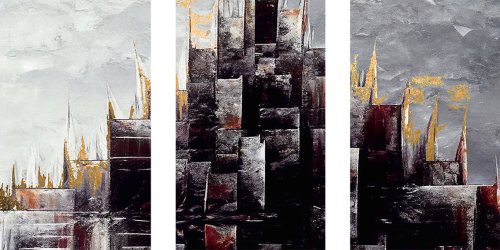 لوحة فنية كانفس ثلاث قطع