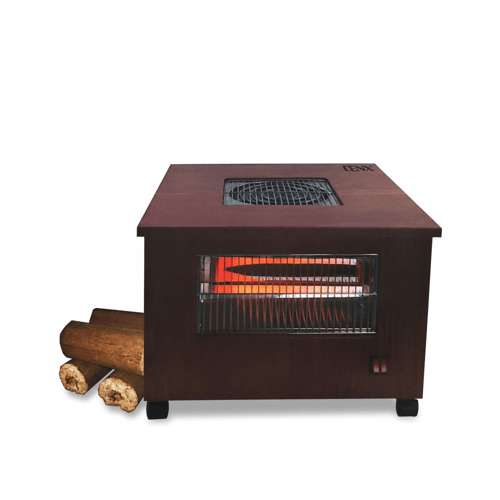 سخان كهربائي خشبي وطاولة 2 فى 1 بضمان عامين