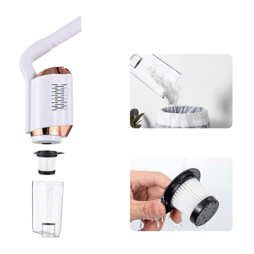 لمامة ومكنسة لاسلكية للمنزل و السيارة 2 في 1 بضمان...