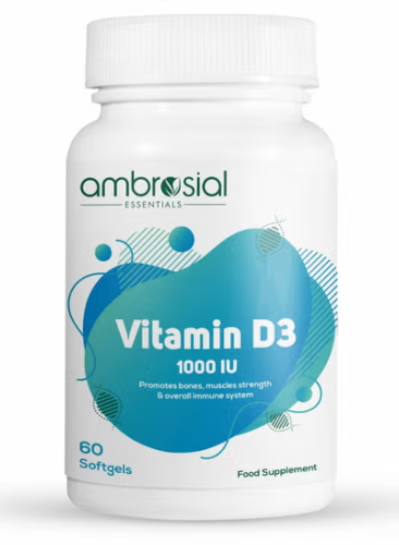 Ambrosial Vitamin D3 1000 IU (25 mcg)