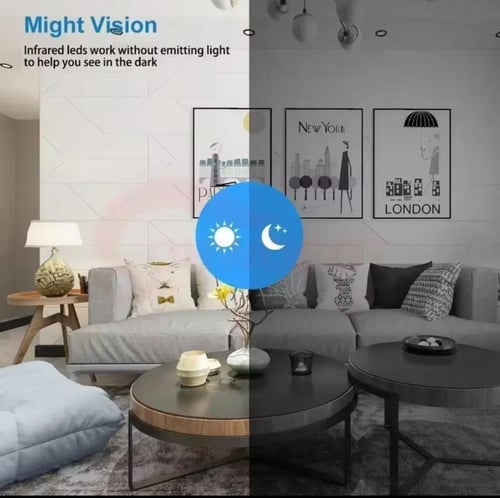 كاميرا مراقبة صغيرة مع كرسي حامل للكاميرا