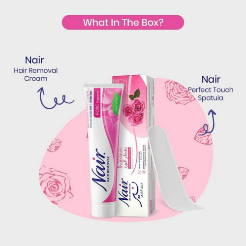 نير كريم لإزالة الشعر بعطر الورد للبشرة الحساسة -...