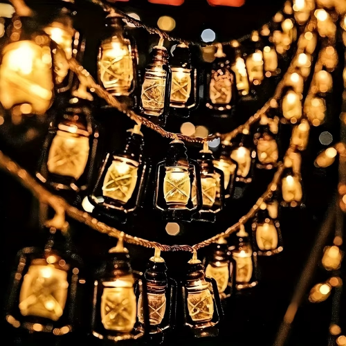 فانوس LED عتيق – تصميم زجاجة الكيروسين