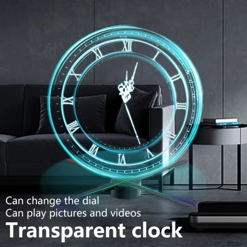 ساعة حائط سايبربانك ثلاثية الأبعاد LED