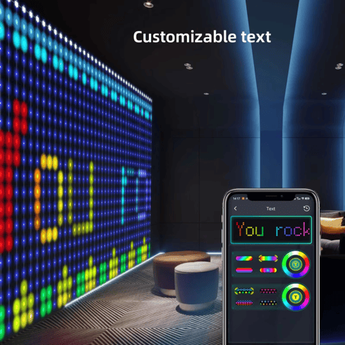 أضواء ستار ذكية LED RGB – 2 قطعة