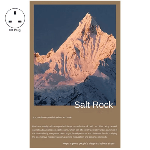 مصباح ملح الهيمالايا الزجاجي