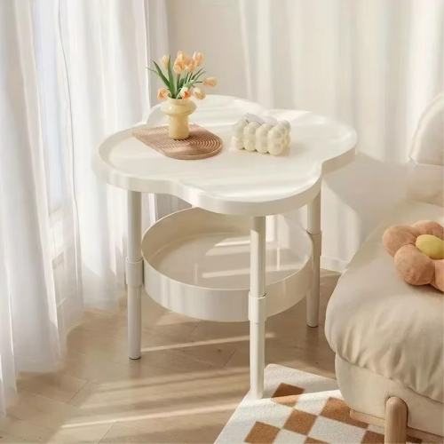 طاولة سرير حديثة مع رف تخزين محمول