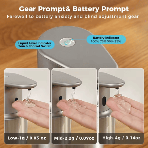 موزع صابون كهربائي ذكي – 480 مل