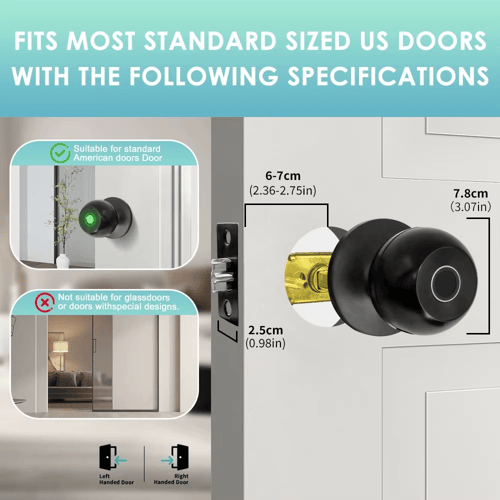 قفل باب منزلي ذكي Tuya 3 في 1