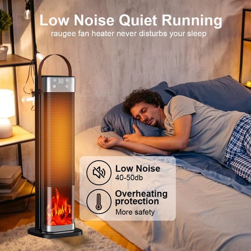 سخان كهربائي محمول 2000 واط مع مروحة وتدفئة PTC