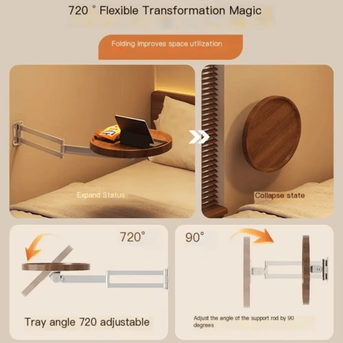 أرفف عائمة متعددة الأغراض لغرفة النوم