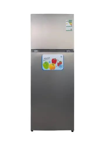 Basic two-door silver refrigerator - 16.4 foot ste...