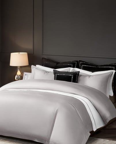 مجموعة النوم الفندقية الكاملة - طقم مفارش سرير لاف...