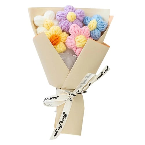 باقة كروشيه صغيرة يدوية