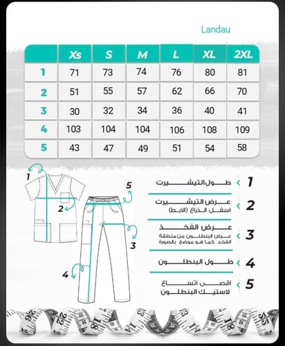 سكرب Landau proflex unisex ( full set )