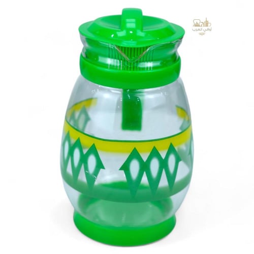 طقم جيك عصير 2 لتر مع 6 كاسات غضار أخضر