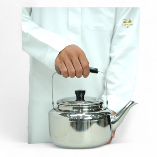 ابريق استيل يد اسود