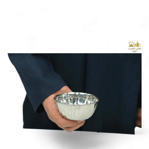 زبدية أستيل فضي مضلع