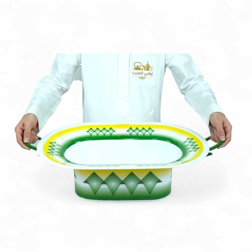 غوزي بيضاوي نقشة غضار الأخضر