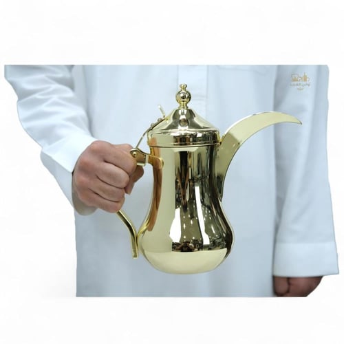 دلة القهوة العربية البغدادية أستيل ذهبي