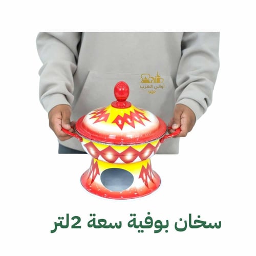 سخان بوفية نقشة الغضار الأحمر