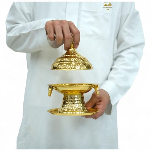 تمرية استيل مطرز حب الرمان ذهبي