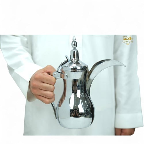 دلة القهوة العربية الرسلان أستيل فضي