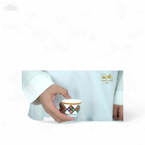 فنجان قهوة نقشة نجدية