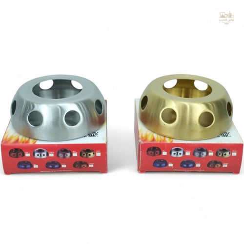 قاعدة شمع استيل فضي / ذهبي